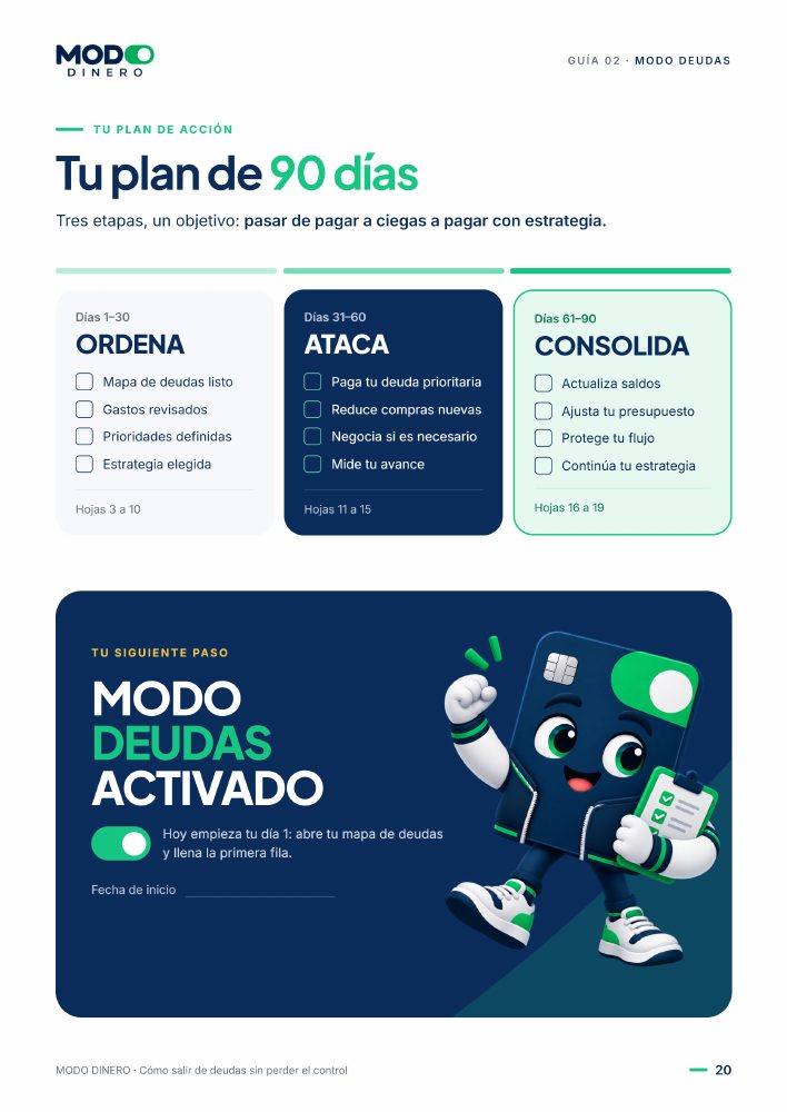 Página de la guía: Plan de 90 días